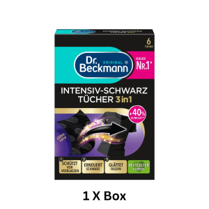 Dr Beckmann Intensive black cloths for intense black and smooth fibres 6 Sheets
