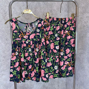 [HCM] Đồ bộ tole nữ bộ lanh mặc nhà quần lửng áo sát nách SHOP5SAO (43-75kg)