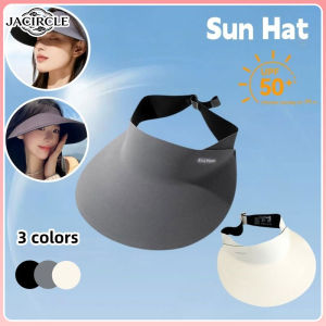 JACIRCLE Breathable Nylon fabric Wide Visor Brim Hat Quick-drying Non-marking Empty Top Hat UV Sun Protection Sun Cap Summer