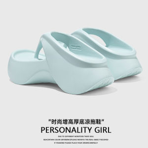 [Free Shipping] WomenS Flip-Flops Are Fashionable And Versatile With Thick Soles Made Of Eco-Friendly EVA Material 7Cm High New Model Comfortable For Outdoor Wear