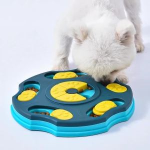 Dog Puzzle Toys Slow Feeder Interactive Increase Puppy IQ Food Dispenser Slowly Eating NonSlip BowlCat Dogs Training Game