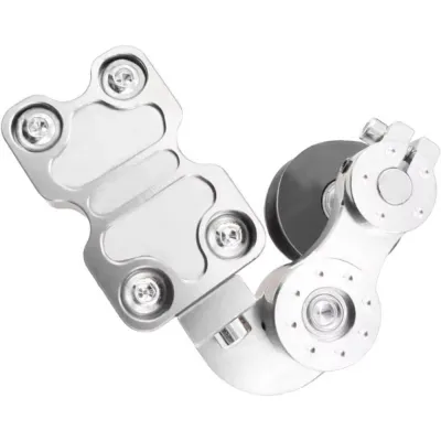 UNIITY Hiệu suất cao Bộ điều chỉnh xích xe máy Chống mài mòn Hợp nhôm Bộ căng xích Hữu ích Dễ dàng cài đặt Bộ siết con lăn xe máy Sửa đổi phụ tùng xe máy