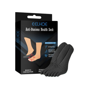 Eelhoe Bunion Corrector Socks Toe Separator Hallux Valgus Bunion Corrector Socks Heel Pain Relief Orthopedic Correction Pedicure Sock Anti Bunions Foot Health Care Sock Thumb Adjuster Straightener Tool（1pair/box）