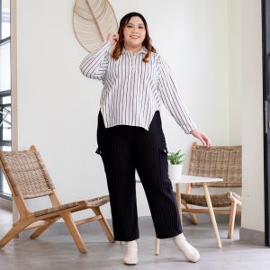 Siselyo Yuju Knit Oversize Tops - Atasan Wanita Oversize - Atasan Fit To Big Size