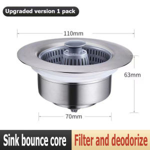 【SG Inventory】Kitchen sink garbage filter vegetable basin sink stainless steel filter sewer sink funnel filter