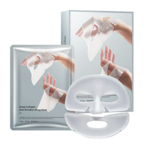 FDA Authentication In Stock Cross-Border Collagen Hydrating Moisturizing Mask Split-Type Whitening Transparent Dropshipping