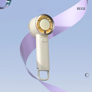 Mini Fan USB Rechargeable Handheld Turbofan Outdoor Mini Fan Ultra-long Battery Life 100 Wind Speeds Adjustable Air Cooler Visual Wind Speed Power Display Silent and Strong Wind For Travel Camping Work Outdoor Sports Gifts