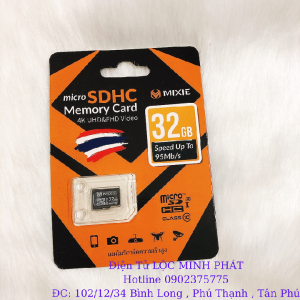 Thẻ nhớ MIXIE 32 64 128 256 GB Micro SD TF TỐC ĐỘ 95MB/S GHI 70M/S Chính Hãng
