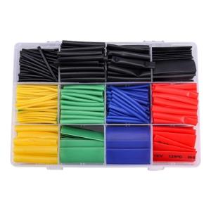 530/800PCS ống co nhiệt 2:1 ống co nhiệt dây thu nhỏ quấn dây điện Bộ phân loại dây cáp quấn