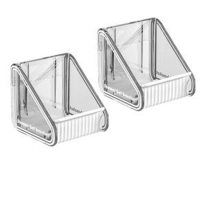 WENTIVV 2pcs Wall Mounted Shower Gel Bottle Rack Moisture-proof Adjustable Shampoo Bottle Holder Bathroom Accessories Durable Hand Soap Wall Hanger Bathroom