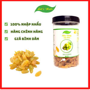 Nho vàng Ấn Độ sấy khô Lets Nuts hũ 500g giữ nguyên hương vị ngọt thanh tự nhiên SUSUTOSHOP