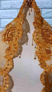 slendang mutiara gold slenang akad nikah murah selendang manten