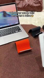 Foldable Silicone Flexible Phone Holder Easy Carrying Anti-Slip Multi-Device Holder for Phone Tablet Laptop Book Porta