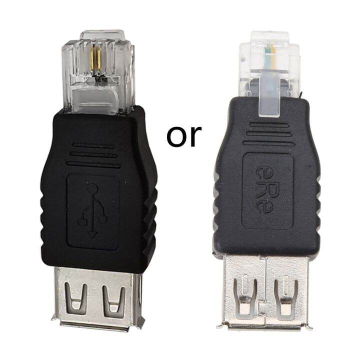 USB 2.0 USB-A Female To RJ11 4Pin 6P2C Male Ethernet Network Phone ...