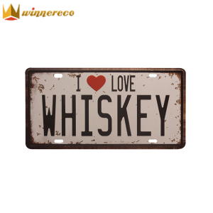 Retro Vintage Metal Tin Signs Rustic Rectangle Shape Beer Poster Metal Tin Plate for Bar Pub Man Cave Wall Decoration 15x30cm