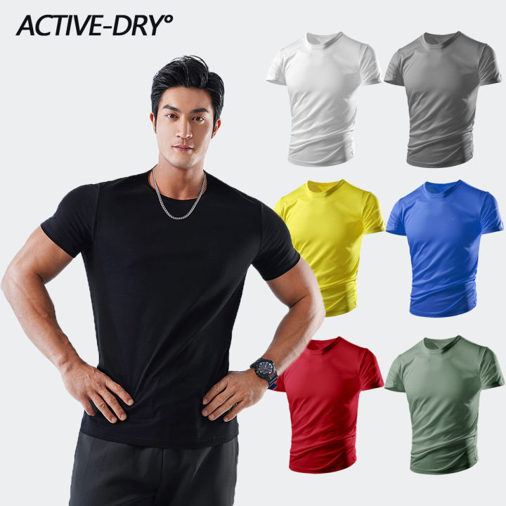 ACTIVE-DRY AERO DRY T-Shirt for Men Sportswear Fitness Tight Dri