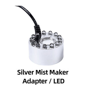 TIHOLE 12Led Colorful Air Mist Maker For Water Fountain Pond Fogger Machine For Aquarium Humidifier With Power Adapter 110-240V Eu Plug