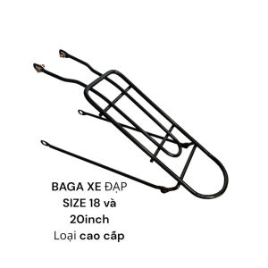 Baga xe đạp bánh 18inch và 20inch hàng dày dặn ( màu đen/ ghi xám)