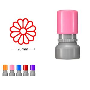 SUNNY BAR Students Rewards Rewards Flower Stamp Self Inking DIY Drawing Toy Teacher Review Stamp Portable Positive Review Star Grading Stamp Teacher
