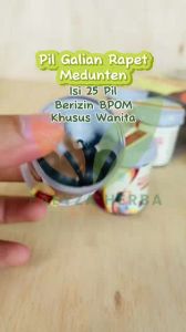 Jamu Pil Galian Rapet Medunten khusus Wanita isi 25pil@250mg.