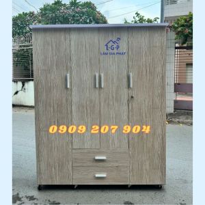 TỦ NHỰA QUẦN ÁO 4 CÁNH THÔNG DỤNG PHỔ BIẾN CHO GIA ĐÌNH HIỆN NAY