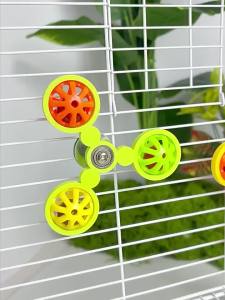 Parrots spin windmills bells balls bite to relieve boredom self pleasure budgielovebirds，Toys， birdcages hanging decorations bird toys