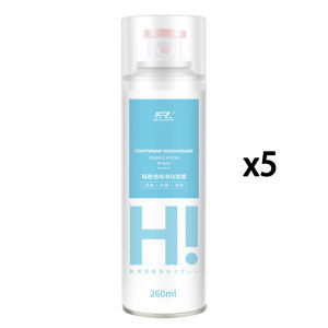 SG Silver Ion Shoe Deodorant Spray 260ml Portable Shoe Odor Spray Foot Shoe Odor Removal for Shoes & Shoe Cabinet