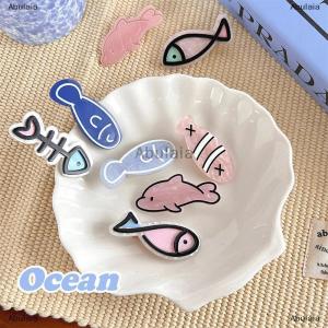 [COD] Abulaia Korean Style Creative Little Fish Bone Hairpin Barrettes Summer Cartoon Dolphin Clip Funny Hair Accessories For Women Headwear