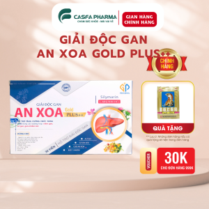 [FREESHIP + QUÀ TẶNG ] Giải Độc Gan An Xoa Gold Plus ++ Giải độc và hỗ trợ các bệnh về Gan hộp 30 viên