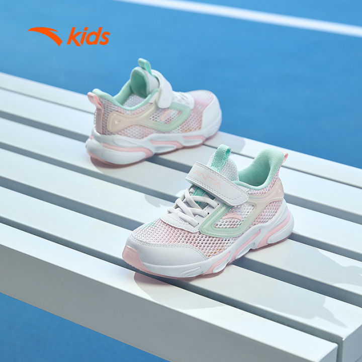 ANTA Kids' Little(4Y7Y)Girl Running Shoes 3223299111 Legit Official