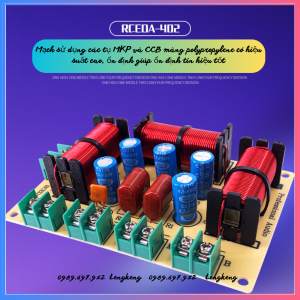 [Giá 1 mạch] Phân tần 3 đường tiếng dùng cho 2 Bass 1 Mid 1 Treble RCEDA-402 nhập khẩu cao cấp | Dùng cho các thùng loa gia đình hoặc loa kéo
