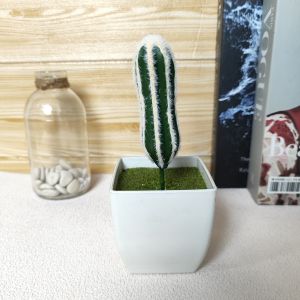 Unico PBP139 Tanaman Hias Pot Bunga Kaktus Plastik Mini Ornamen Hiasan Dekorasi Pajangan Ruangan Meja Rumah Artficial Cactus Plant Buatan Minimalis COD