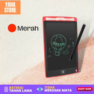 LCD Drawing Tablet 8.5" Papan Tulis Digital Anak Belajar Tulis Gambar Coret Hapus - Yaha Store