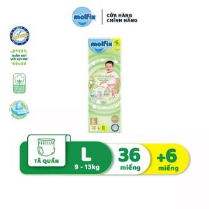 (Bibistore) Bỉm Molfix Thiên Nhiên Jumbo Tã Quần Size M46/L42/XL38/XXL34/XXXL30 (Hoả Tốc HCM)