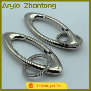 Aryio Kẽm hợp kim Keychain hình bầu dục đa chức năng leo núi Keychain phụ kiện