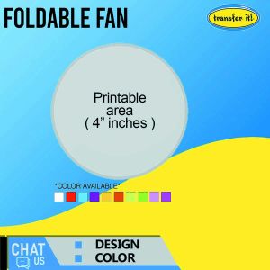 Transfer It Customized Fan Foldable  Skeletal  Round  Company Giveaways  Promotional Souvenir Birthday Min 10 Pcs.