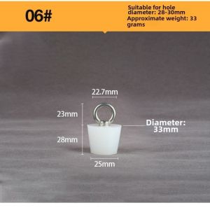 NEXTYOO Thon gọn Nút cao su silicon Chống thấm nước với vòng D bằng thép Nút bịt silicon hình nón Đa năng Chắc chắn Nút bịt lỗ ống Ống thoát sàn