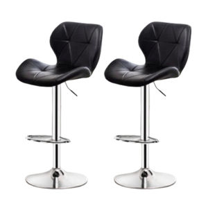 Bar Stool High Chair Set Of 2 Radar appearance Swivel Chair Air Lift Adjustable High Chair Bar Stool 360° Swivel Seat Counter Modern High Chair