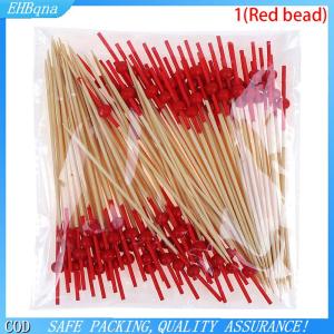 [COD] 100x 12cm Heart Bamboo Pick Buffet cake Fruit Fork Party Dessert Salad Stick