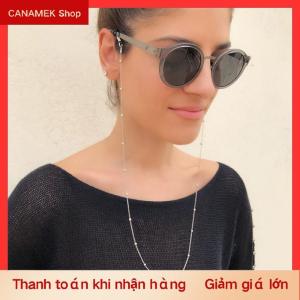 CS Dây đeo mắt kính màu vàng cho nữ mới Dây đeo mắt kính đọc sách đính cườm