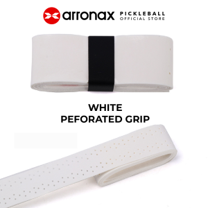 High-Elastic Perforated PU Leather Grip for Pickleball – Sweat-Absorbing Non-Slip Ribbed for Max Comfort & Performance
