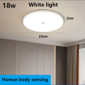 Led Ceiling Light With Motion Sensor Automatic On And Off Lights 18W 30W Energy Saving Motion Sensor Ceiling Lamp Waterproof Design For Foyer Hallway Stairs Balcony Bathroom Garage Corridor Balcony