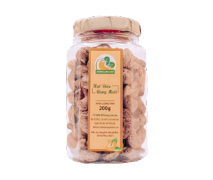 Hộp nắp giấy 200g Nguyên Hạt - Hạt điều Hoàng Linh Linh nhiều size thơm ngon giòn béo rang mới hàng ngày