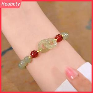 Heabety Mùa Hè Valentine Của Ngày Món Quà Tình Yêu Trái Tim Ngọc Bích Hạt Vòng Đeo Tay Quyến Rũ Cho Phụ Nữ Cô Gái Thời Trang Tự Nhiên Vòng Đeo Tay Để Yêu Đồ Trang Sức Quà Tặng