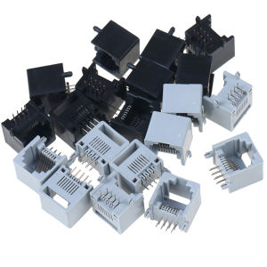 Johor 10pcs lot RJ45 8P8C Computer Internet Network PCB Jack Socket