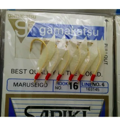 Gamakatsu Japan Sabiki Mackerel Bait Fishing Jig Rig Fish Skin 1pack