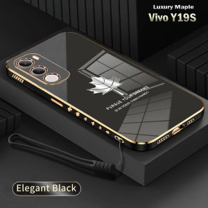 Promo Case Vivo Y19S Softcase Maple Plating Pelindung Back Cover
