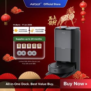 Airbot X40 Master | 15000Pa Robotic Vacuum Cleaner with Automatic Mop & Hot Air Drying System