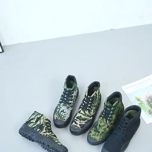 AU Double-layer rubber sole training shoes work shoes outdoor shoes construction site shoes agricultural field shoes safety shoes yellow rubber shoes training shoes