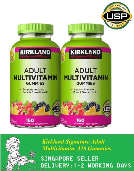 Kirkland Signature Adult Multivitamin, 320 Gummies(Exp:05/2026)